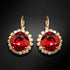 Auskari "Apžilbinošs Mirdzums III (Scarlet)" ar Swarovski™ kristāliem